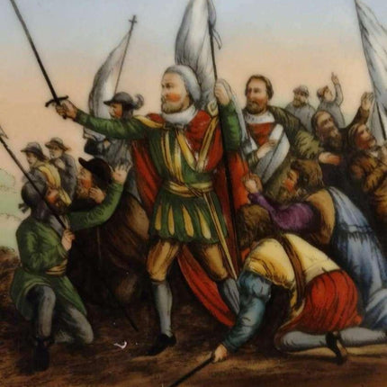 St Augustine, FL Landing of Jean Ponce De Leon L.R. Sch. Bavaria plate c.1900 - Estate Fresh Austin