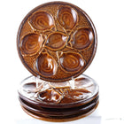 St Clement France Brown French Oyster Plates set of 6 - Estate Fresh Austin