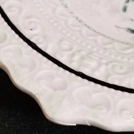 Staffordshire Child's plate Robinson Crusoe Transferware ABC plate mid 19th cent - Estate Fresh Austin