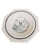 Staffordshire Child's plate Robinson Crusoe Transferware ABC plate mid 19th cent - Estate Fresh Austin