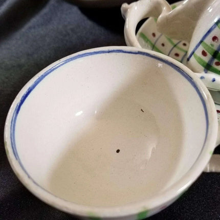 Staffordshire Childs Tea Set Pearlware Mid 19th century 12 piece - Estate Fresh Austin