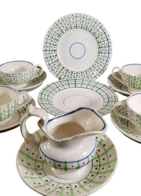 Staffordshire Childs Tea Set Pearlware Mid 19th century 12 piece - Estate Fresh Austin