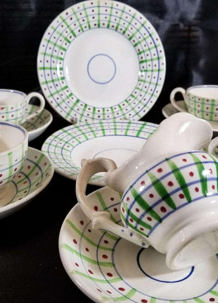 Staffordshire Childs Tea Set Pearlware Mid 19th century 12 piece - Estate Fresh Austin