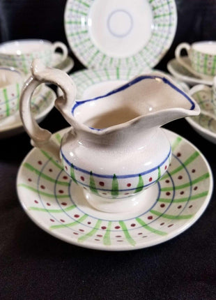 Staffordshire Childs Tea Set Pearlware Mid 19th century 12 piece - Estate Fresh Austin