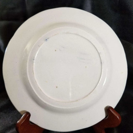 Staffordshire Spatterware plate with Equestrian Fox Transferware Decorat - Estate Fresh Austin