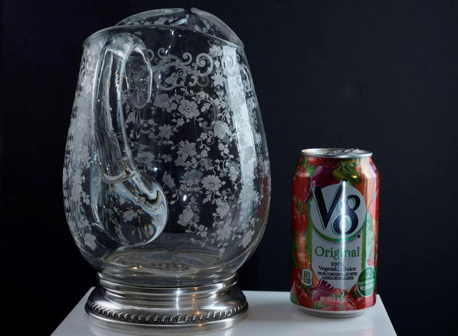 Sterling Mounted Cambridge Chantilly Water pitcher - Estate Fresh Austin