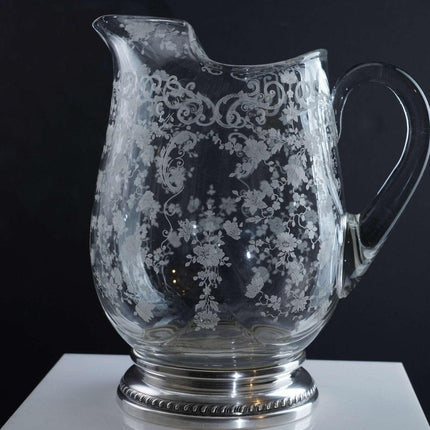 Sterling Mounted Cambridge Chantilly Water pitcher - Estate Fresh Austin