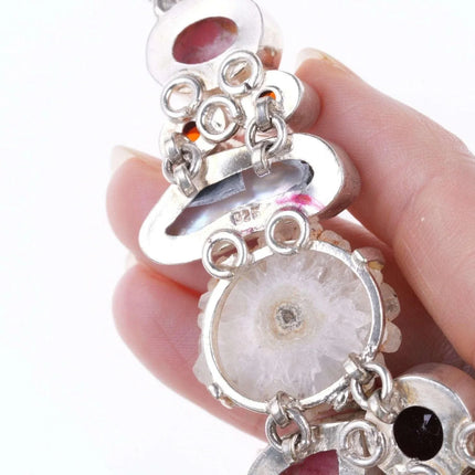 Sterling Multi-Gemstone bracelet - Estate Fresh Austin