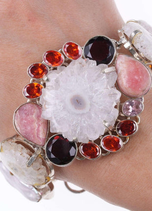 Sterling Multi - Gemstone bracelet - Estate Fresh Austin