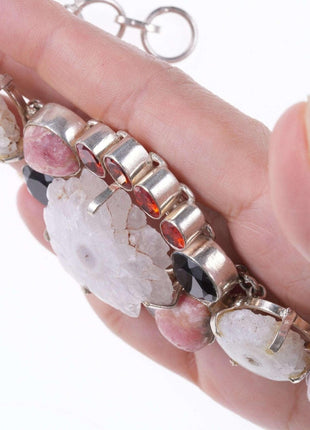 Sterling Multi - Gemstone bracelet - Estate Fresh Austin