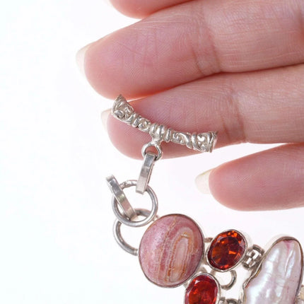 Sterling Multi-Gemstone bracelet - Estate Fresh Austin