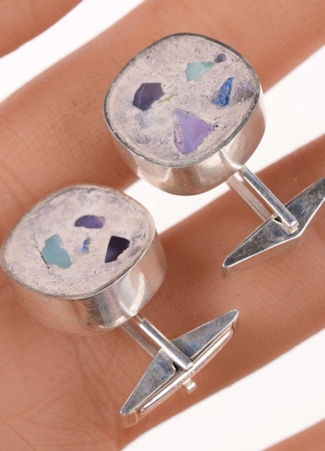 Sterling Paul Harrie "Tectonic" Series Style cufflinks - Estate Fresh Austin