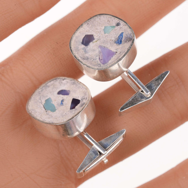 Sterling Paul Harrie "Tectonic" Series Style cufflinks - Estate Fresh Austin