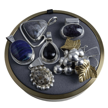 Sterling Pendant Navajo and Mexican Silver Lot of (6) vintage - Estate Fresh Austin