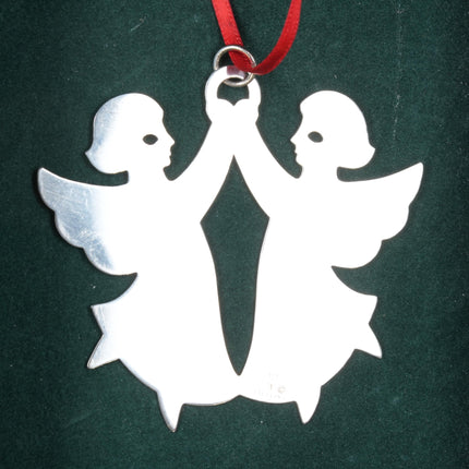 Sterling Retired James Avery Dancing Angels Tree Christmas ornament - Estate Fresh Austin