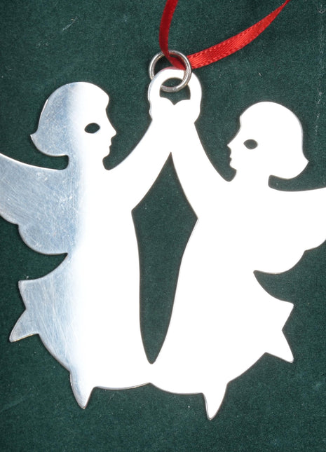 Sterling Retired James Avery Dancing Angels Tree Christmas ornament - Estate Fresh Austin