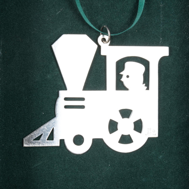 Sterling Retired James Avery Train Christmas ornament - Estate Fresh Austin