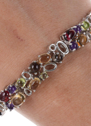 Sterling semi - precious stone bracelet - Estate Fresh Austin