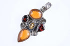 Sterling silver Gem-set pendant - Estate Fresh Austin