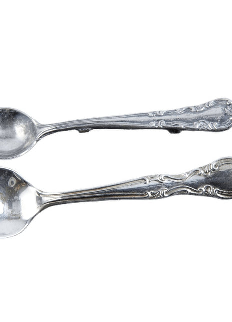 Sterling Silver Salt Spoon Brooch Pair pin - Estate Fresh Austin