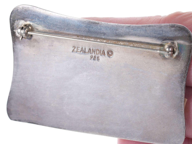 Sterling Zealandia handmade pin - Estate Fresh Austin