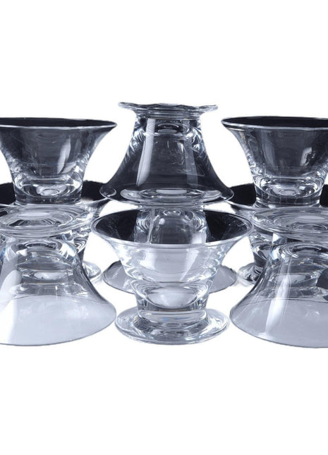 Steuben Mid Century Modern Fruit/Seafood Cocktail Glasses American Art Crystal s - Estate Fresh Austin