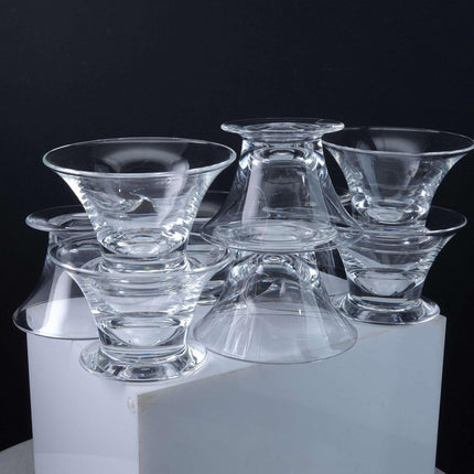 Steuben Mid Century Modern Fruit/Seafood Cocktail Glasses American Art Crystal s - Estate Fresh Austin