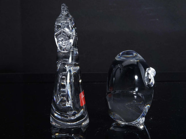 Steuben Owl Hand Cooler and Baccarat Paperweight - Estate Fresh Austin