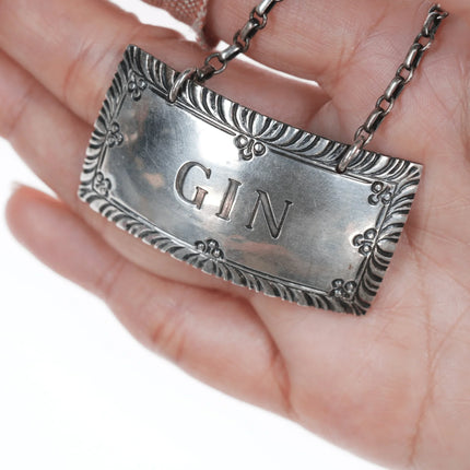 Stieff Sterling Williamsburg Restoration Gin liquor tag - Estate Fresh Austin