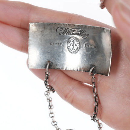 Stieff Sterling Williamsburg Restoration Scotch liquor tag - Estate Fresh Austin