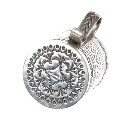 Sunshine Reeves Navajo heavily stamped sterling baby cup/small mug a - Estate Fresh Austin