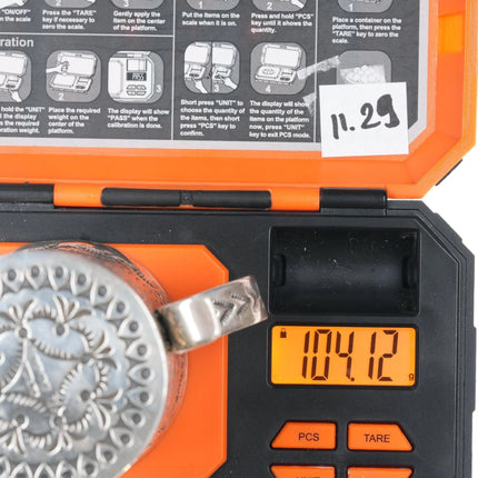 Sunshine Reeves Navajo heavily stamped sterling baby cup/small mug a - Estate Fresh Austin