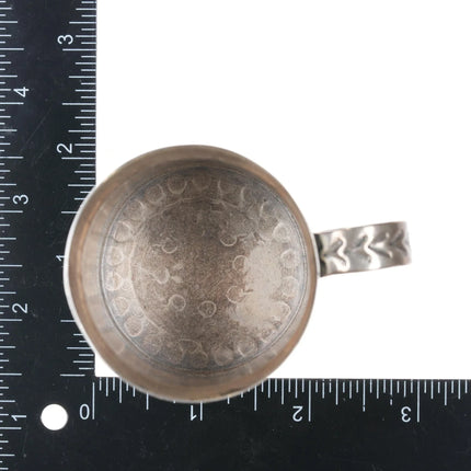 Sunshine Reeves Navajo heavily stamped sterling baby cup/small mug b - Estate Fresh Austin