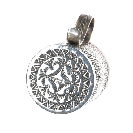 Sunshine Reeves Navajo heavily stamped sterling baby cup/small mug b - Estate Fresh Austin