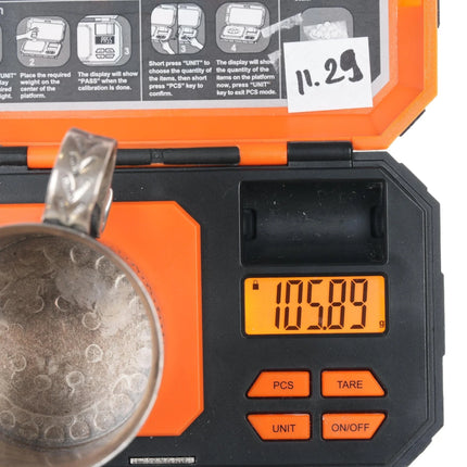 Sunshine Reeves Navajo heavily stamped sterling baby cup/small mug b - Estate Fresh Austin