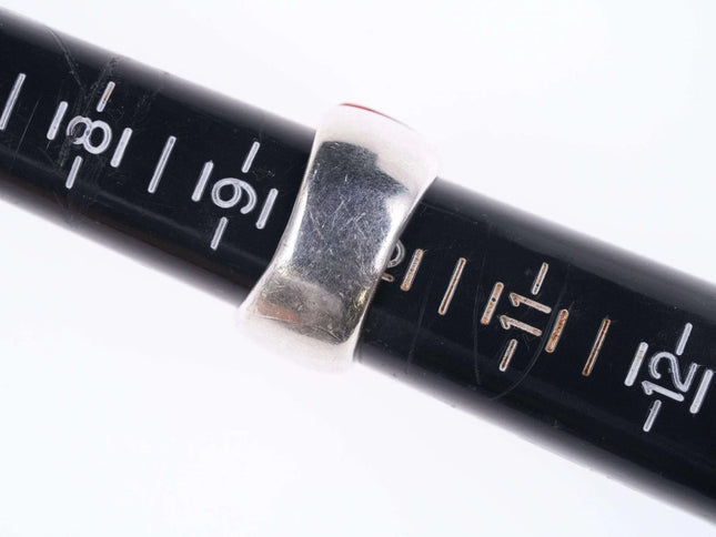 sz10 Betty Thomas Sanel Navajo Sterling and spiny oyster ring - Estate Fresh Austin