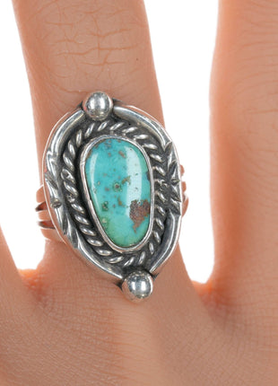 sz10 Navajo sterling and turquoise ring - Estate Fresh Austin