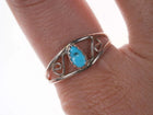 sz10 Retro Southwestern Sterling/turquoise ring - Estate Fresh Austin