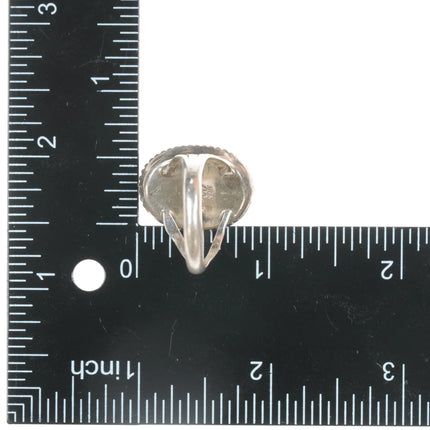 sz10 Running Bear Shop sterling and turquoise ring - Estate Fresh Austin