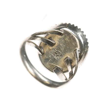 sz10 Running Bear Shop sterling and turquoise ring - Estate Fresh Austin