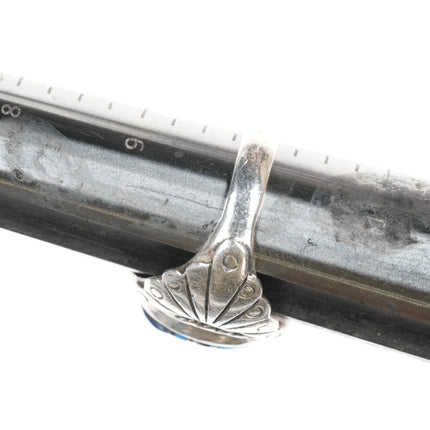 sz10 Southwestern Sterling channel inlay ring - Estate Fresh Austin