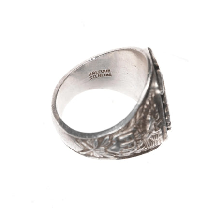 sz10 Vintage FFA Future Farmers of America Sterling ring Balfour - Estate Fresh Austin