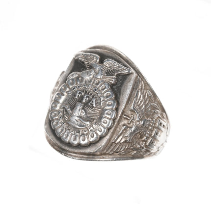 sz10 Vintage FFA Future Farmers of America Sterling ring Balfour - Estate Fresh Austin