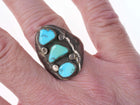 sz10 Vintage Native American Silver/turquoise ring - Estate Fresh Austin
