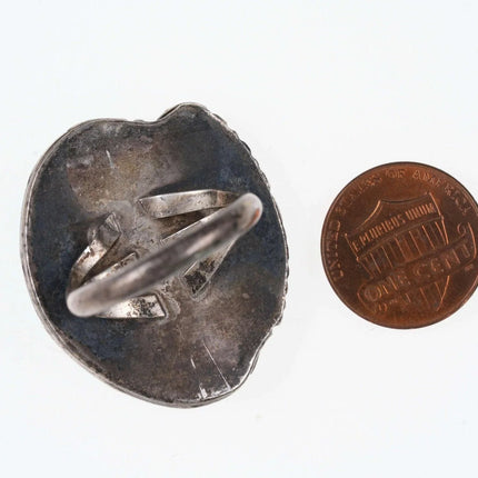 sz10 Vintage Native American Sterling and turquoise ring - Estate Fresh Austin