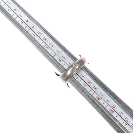 sz10 Vintage Native American sterling ring with turquoise nugget - Estate Fresh Austin