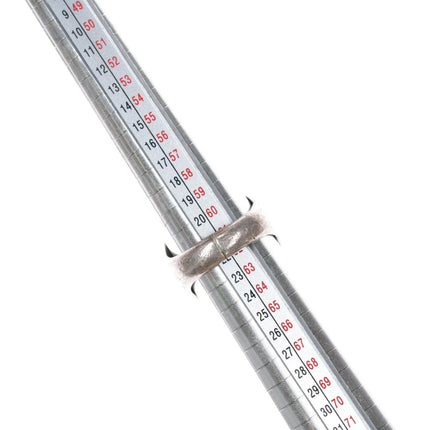 sz10 Vintage Native American sterling ring with turquoise nugget - Estate Fresh Austin