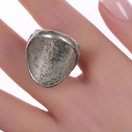 sz10 Vintage Navajo silver and turquoise ring - Estate Fresh Austin