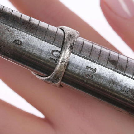 sz10 Vintage Navajo silver and turquoise ring - Estate Fresh Austin