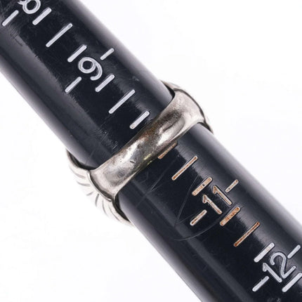 sz10 Vintage Navajo Sterling and Sleeping Beauty turquoise ring - Estate Fresh Austin